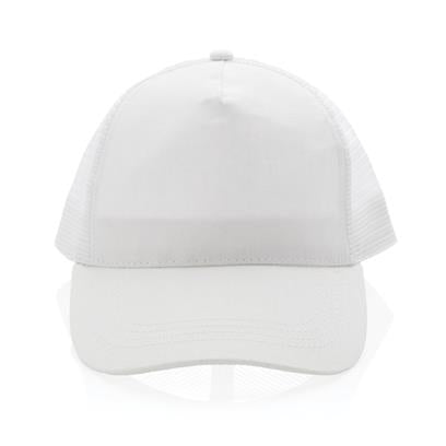 Gorra Ecológica de Algodón Reciclado 190gr/ m2 para Personalizar con Trazador AWARE™ 5 Paneles y Contribución a ONG