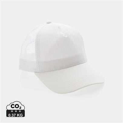 Gorra Ecológica de Algodón Reciclado 190gr/ m2 para Personalizar con Trazador AWARE™ 5 Paneles y Contribución a ONG