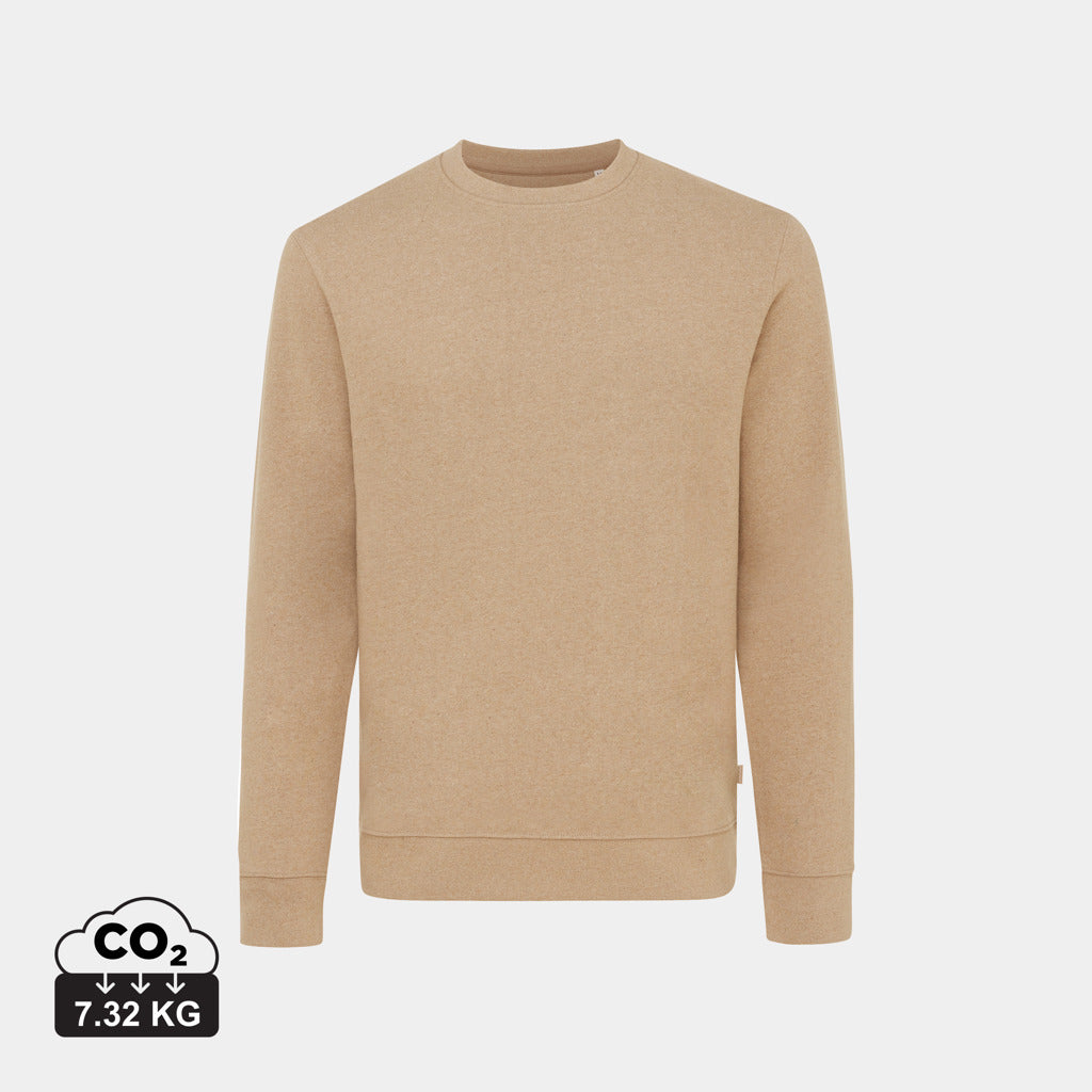 Jersey Ecológico de 50% Algodón Reciclado y 50% Algodón Orgánico sin Teñir para Personalizar con Trazador AWARE™ Iqonic Denali 340 G/M²