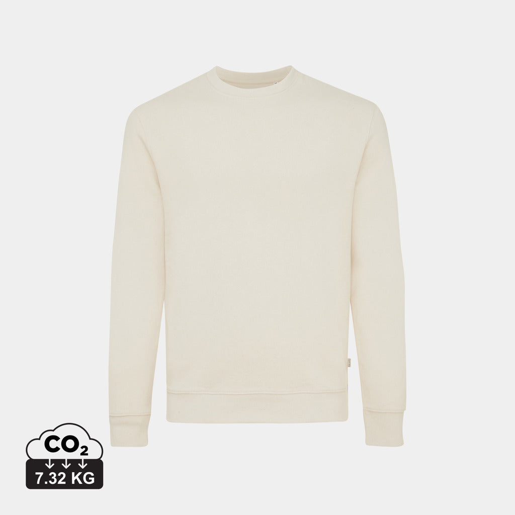 Jersey Ecológico de 50% Algodón Reciclado y 50% Algodón Orgánico sin Teñir para Personalizar con Trazador AWARE™ Iqonic Denali 340 G/M²