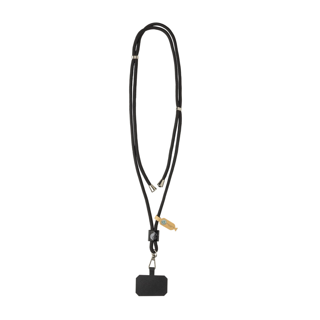 Lanyards para Sujetar el Teléfono de RPET con Certificación RCS Ajustable Especial Eventos CarryLoop