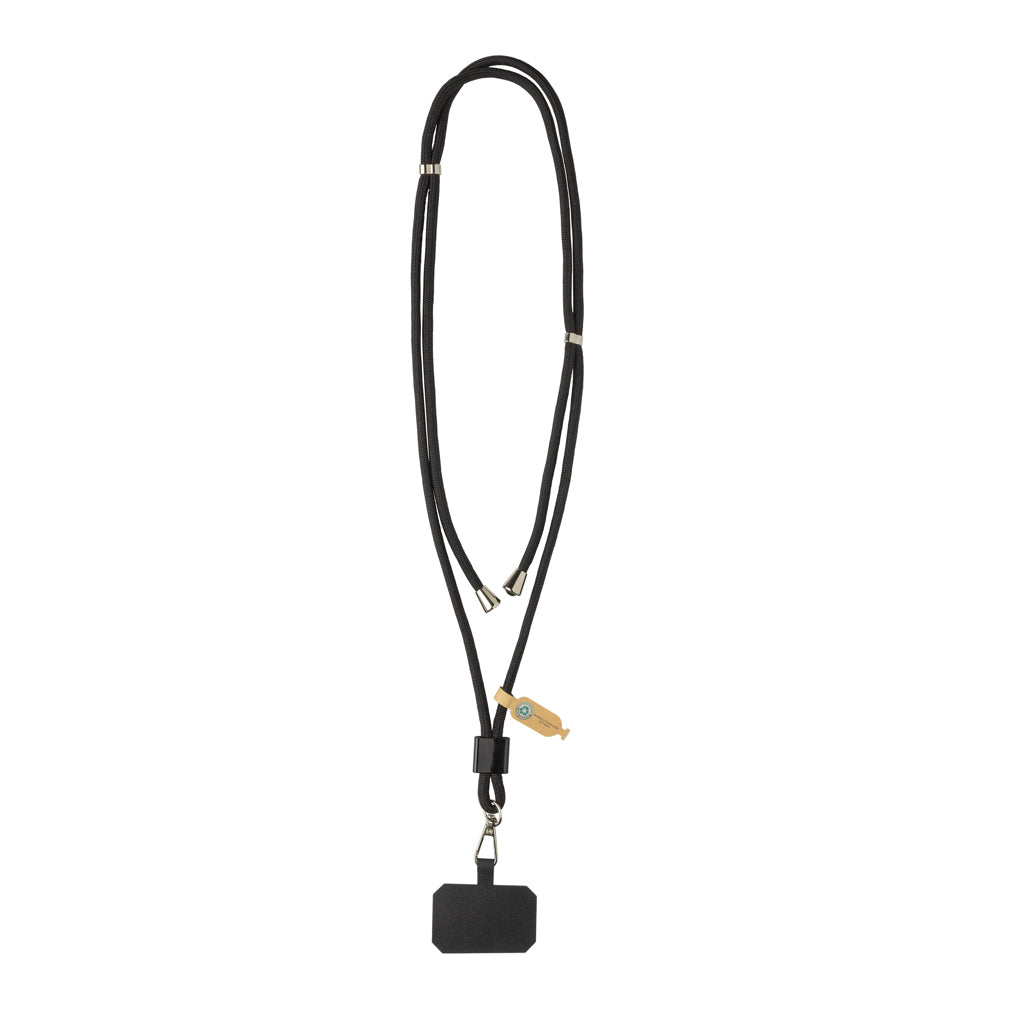 Lanyards para Sujetar el Teléfono de RPET con Certificación RCS Ajustable Especial Eventos CarryLoop