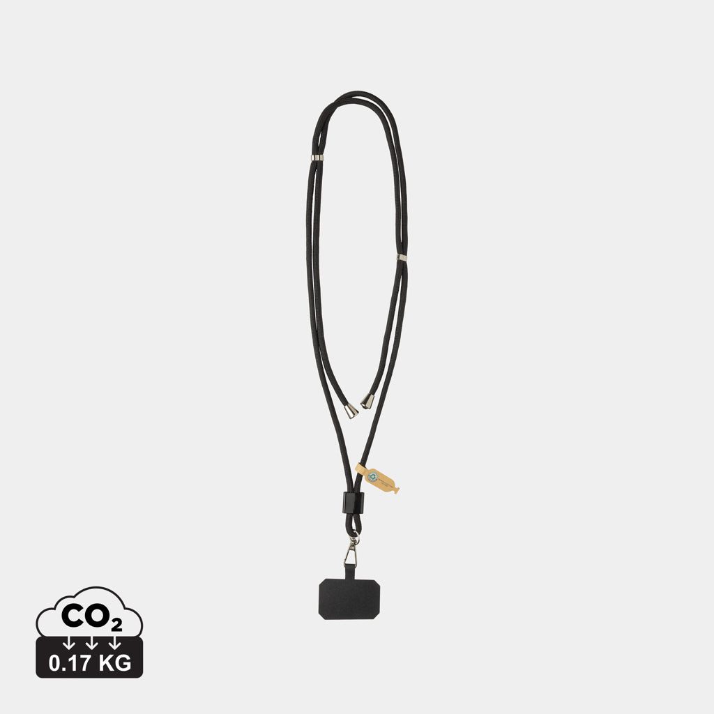 Lanyards para Sujetar el Teléfono de RPET con Certificación RCS Ajustable Especial Eventos CarryLoop