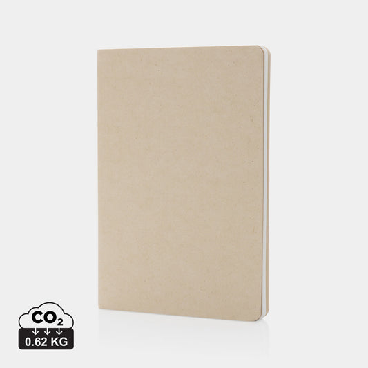 Libreta Ecológica Sin Árbol de Tapa Blanda para Personalizar con Páginas Rayadas de Distintos Colores Elowen A5