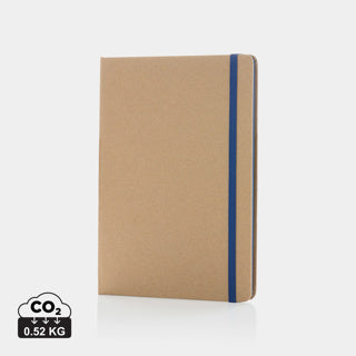 Libreta personalizada con cubierta kraft y páginas de papel reciclado para formación, oficina y kits de bienvenida