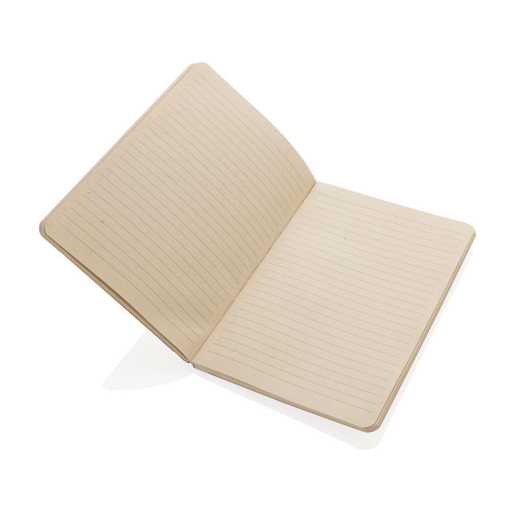Libreta Sostenible con Tapa Blanda y Páginas de Papel de Caña de Azucar en Varios Colores con Distintivo ECO para Personalizar Stylo A5