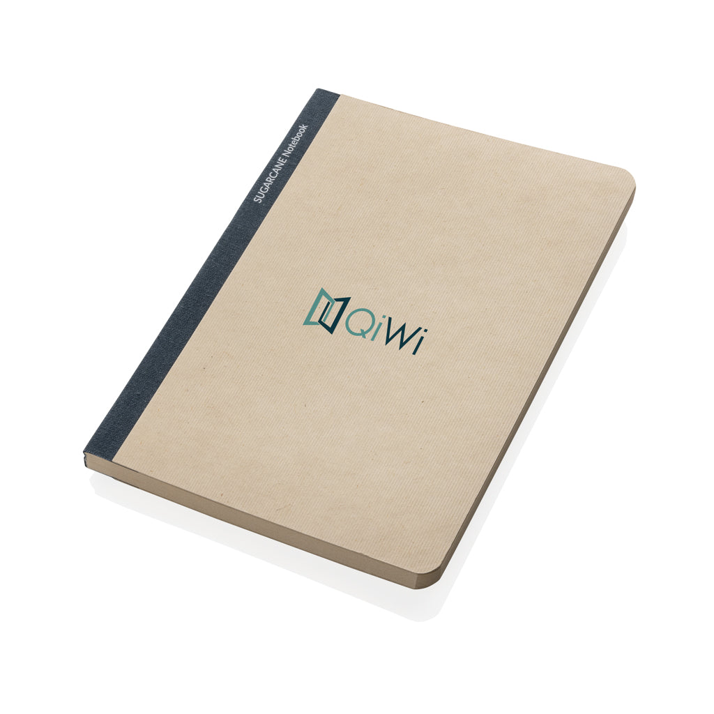 Libreta Sostenible con Tapa Blanda y Páginas de Papel de Caña de Azucar en Varios Colores con Distintivo ECO para Personalizar Stylo A5