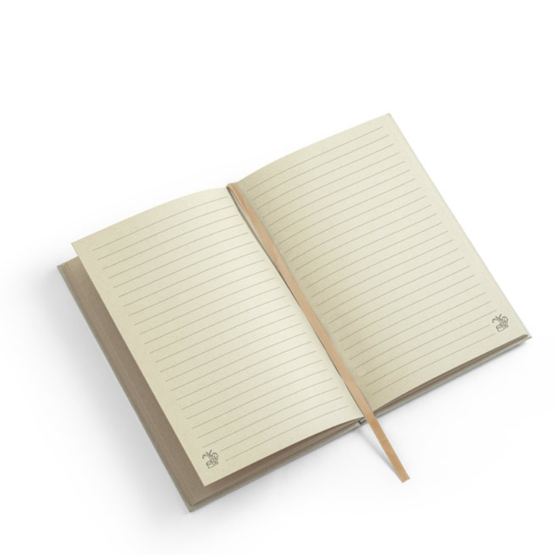 Libreta A5 ecológica de caña de azúcar – Regalo corporativo sostenible