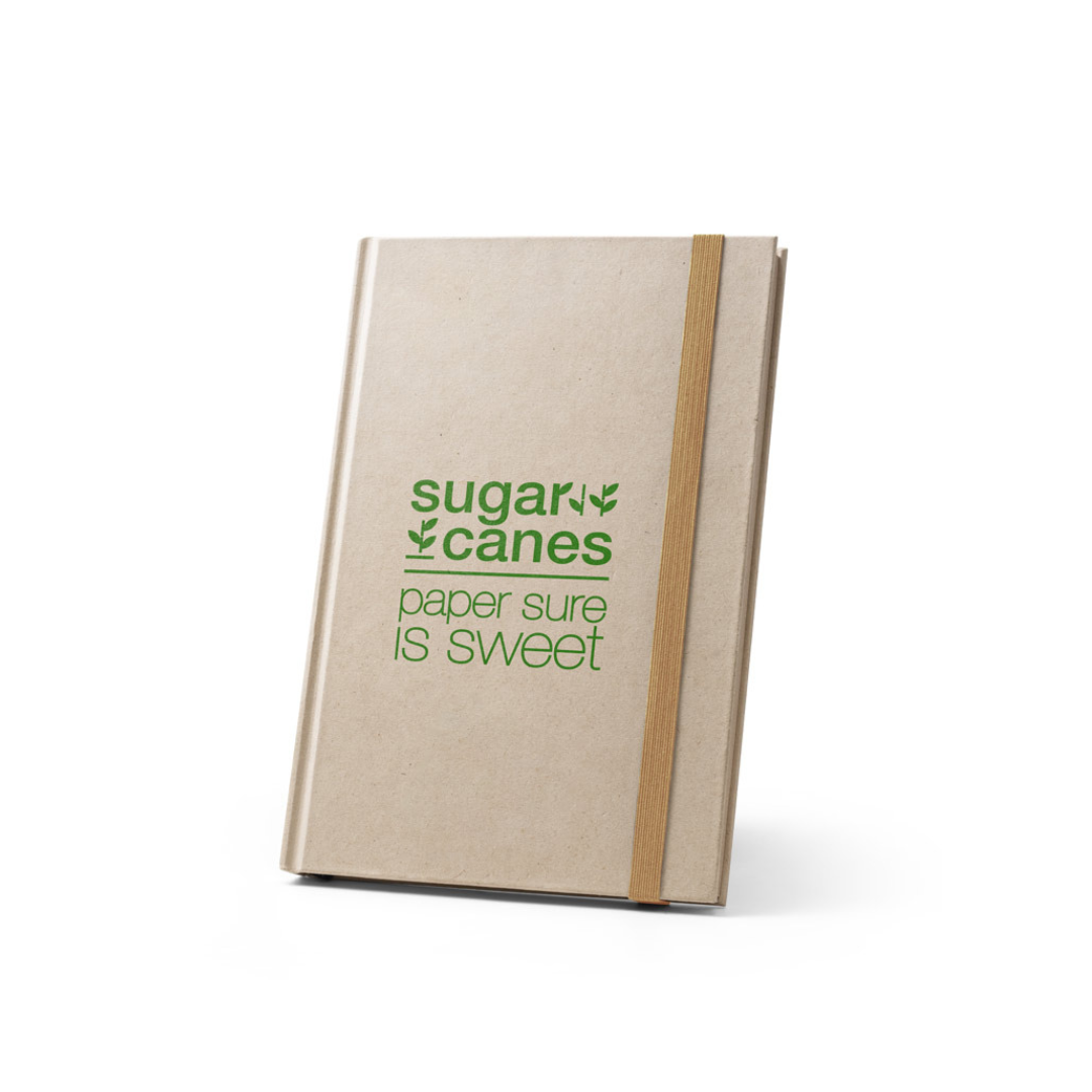 Libreta A5 ecológica de caña de azúcar – Regalo corporativo sostenible
