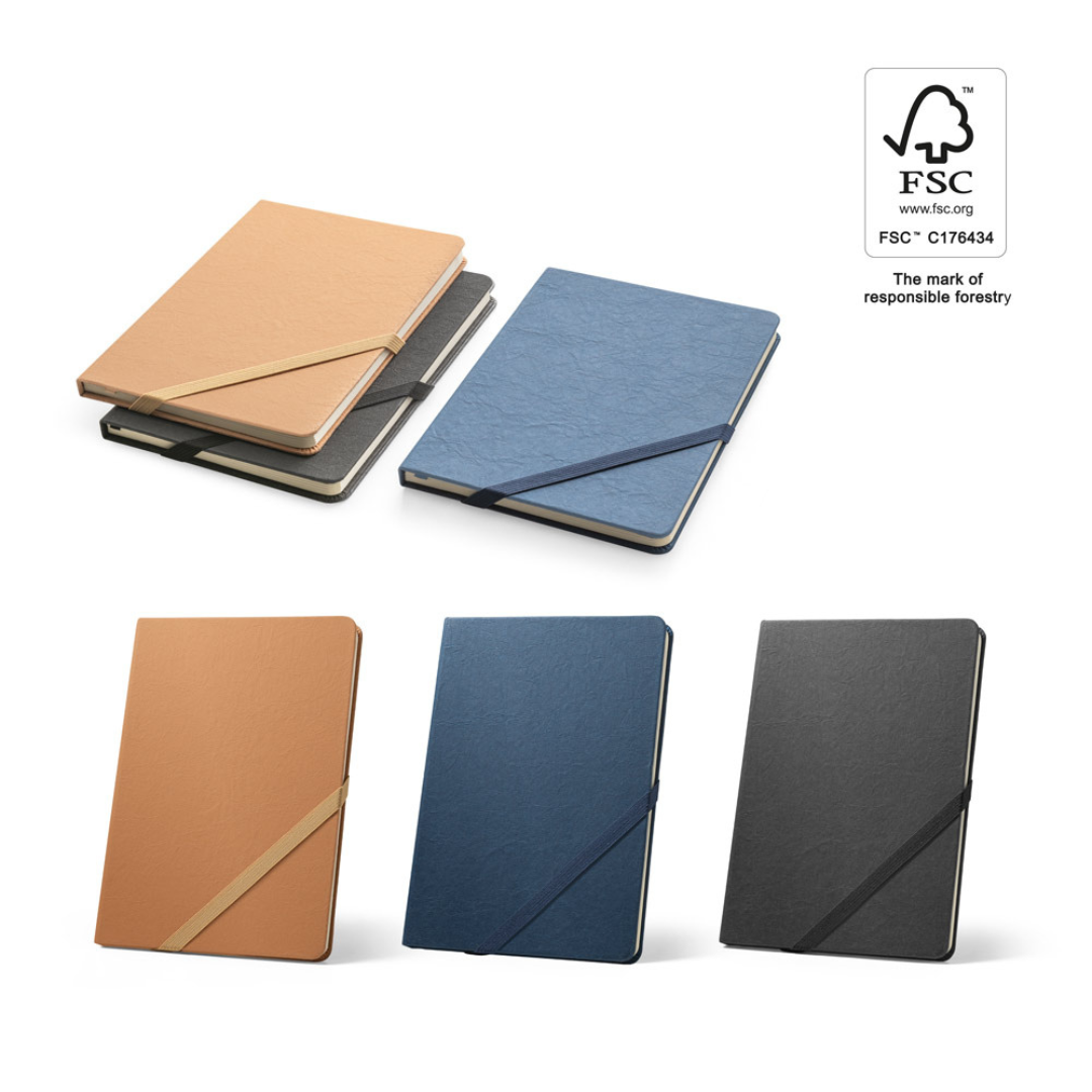 Libreta A5 ecológica de papel kraft impermeable – regalo corporativo sostenible