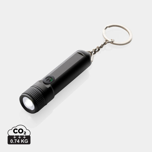 Linterna Llavero Ultra Brillante y Recargable Sostenible de Aluminio Reciclado con Certificado RCS Personalizable Especial Regalos Promocionales de Seguridad Gear X