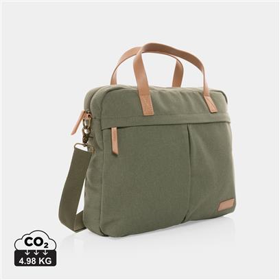 Maletín Ecológico de Lona Reciclada para Personalizar para Portátil de 15.6" Impact AWARE ™ 16oz