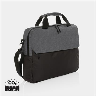 Maletín Sostenible de Poliéster RPET 100% Reciclado con Trazador AWARE™ para Personalizar Kazu  15,6"