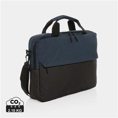 Maletín Sostenible de Poliéster RPET 100% Reciclado con Trazador AWARE™ para Personalizar Kazu  15,6"