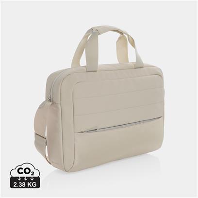 Maletín Sostenible de Poliéster RPET 100% Reciclado con Trazador AWARE™ y Contribución a ONG para Personalizar Armond  15,6"