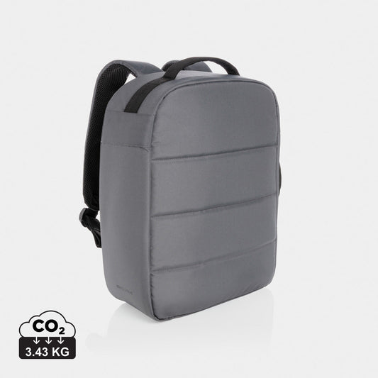 Mochila Ecológica Antirrobo de rPET Reciclado para Personalizar con Funda para Portátil 15,6" con Cintas Trolley Impact AWARE ™ sin PVC
