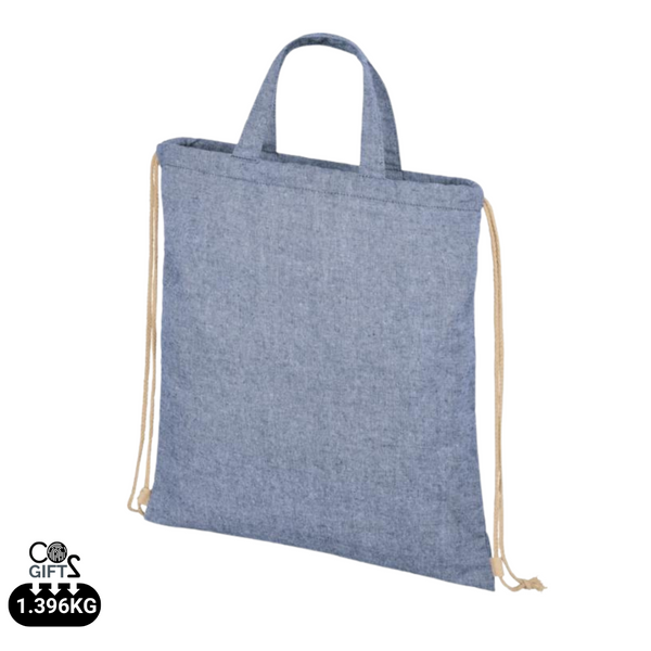 Mochila Ecológica de Cuerdas de Algodón Reciclado 210g/m² en Amplia Gama de Colores para Personalizar Pheebs