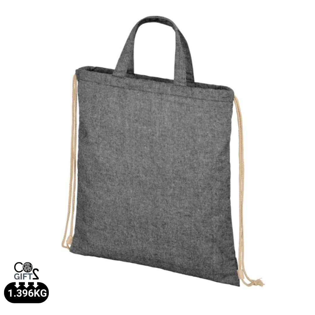 Mochila Ecológica de Cuerdas de Algodón Reciclado 210g/m² en Amplia Gama de Colores para Personalizar Pheebs