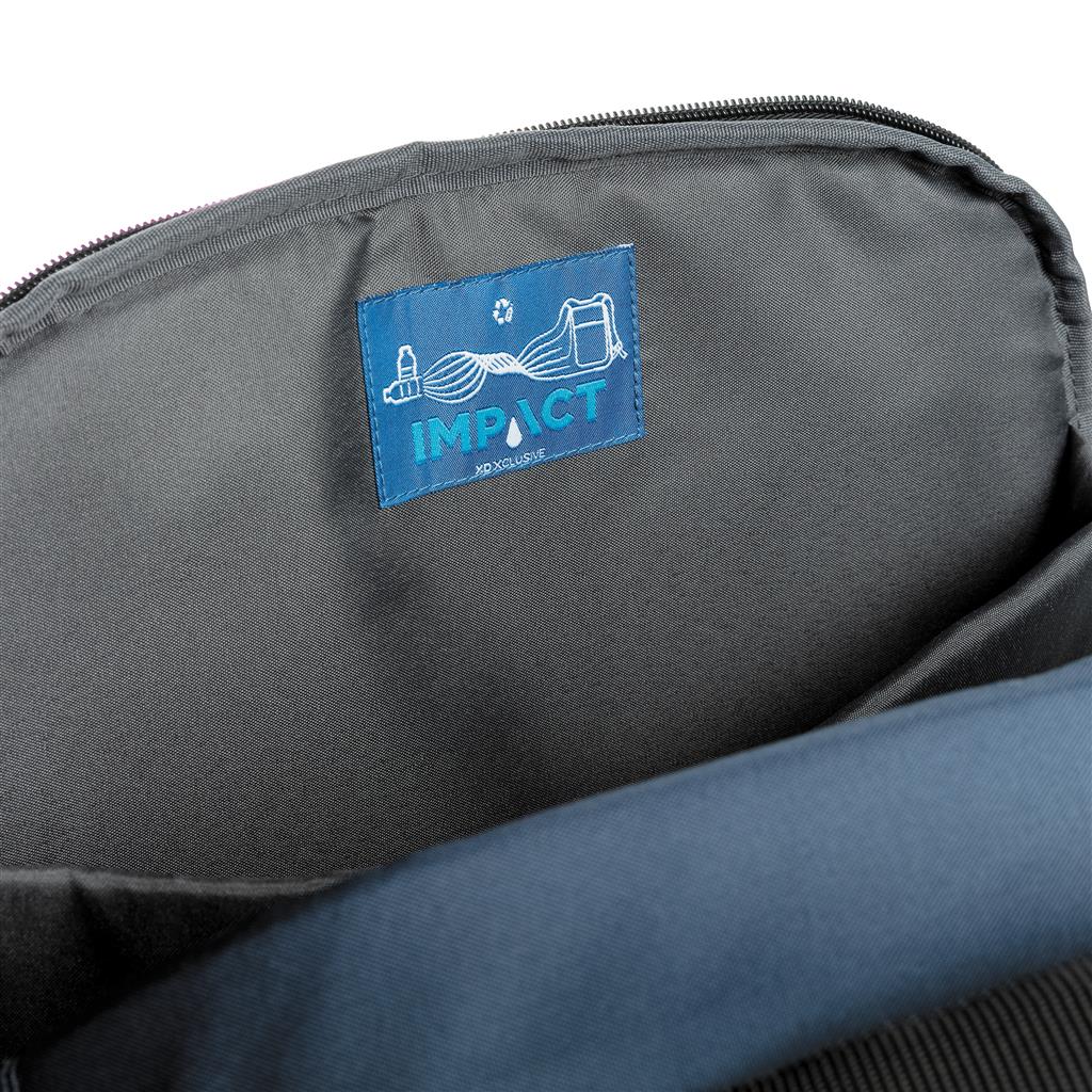 Mochila Ecológica Antirrobo de rPET Reciclado para Personalizar con Funda para Portátil 15,6" con Cintas Trolley Impact AWARE ™ sin PVC