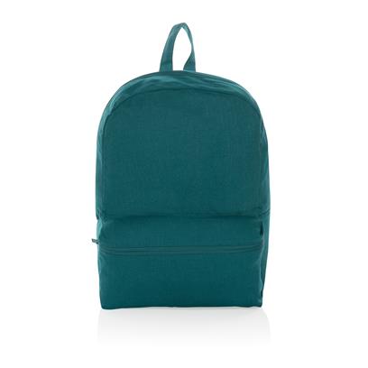 Mochila Escolar Ecológica de Lona Reciclada para Personalizar con Doble Bolsillo de Cremallera y Trazador AWARE™ Especial Formación