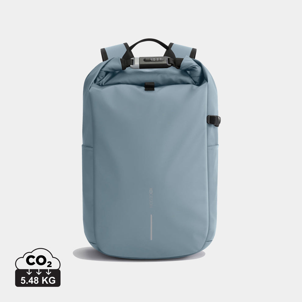 Mochila ecológica para portátil personalizada con rPET trazable AWARE para empresas