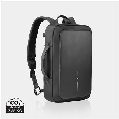 Mochila Maletín Antirrobo Ecológica de rPET Reciclado con Trazador AWARE ™ y Bolsillo con Protección RFID para PC y Tablet para Personalizar Bobby Bizz 2.0