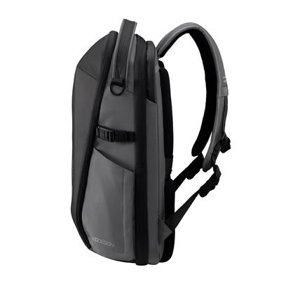 Mochila Sostenible de Viaje de Fin de Semana o de Diario de RPET Resistente al Agua con Compartimento Principal de Apertura 180º Expandible , Compartimento para Portátil y Trazador AWARE™ para Personalizar Bizz