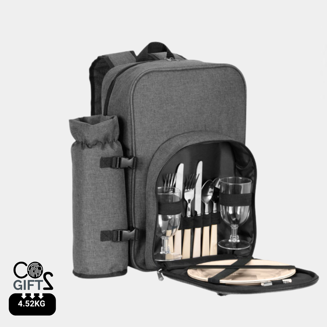 Mochila Térmica de Picnic Sostenible en Poliéster Reciclado Personalizable con Cubiertos Incluidos  Whitsunday