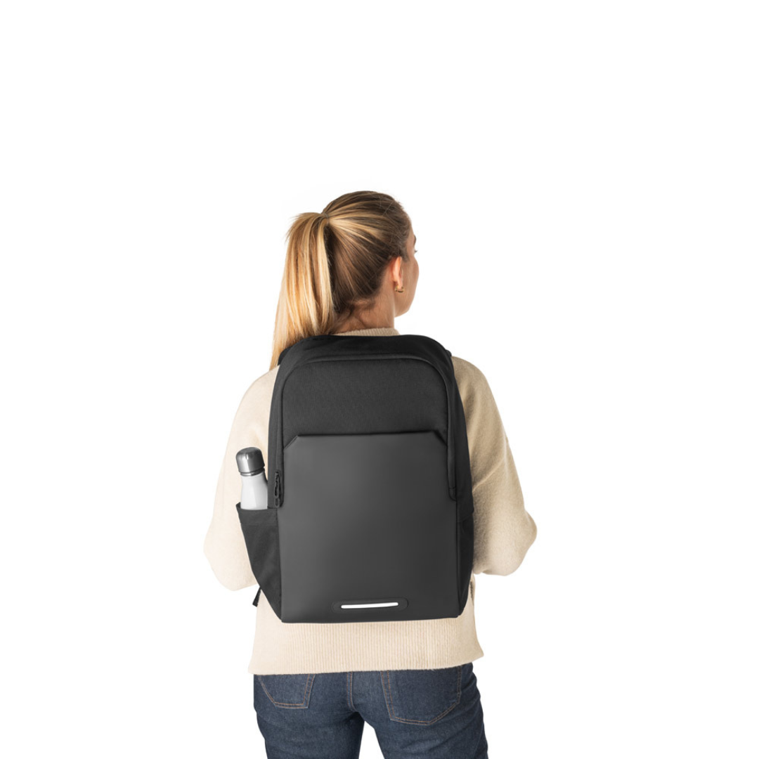 Mochila 2 en 1 de poliéster reciclado con bolsa térmica  Regalos de empresa sostenibles