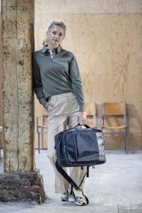 Mochila Maletín de Viaje Ecológica de rPET Reciclado con Certificado GRS y Huella de CO2 para Ordenador de 17" Personalizable Expedition Pro