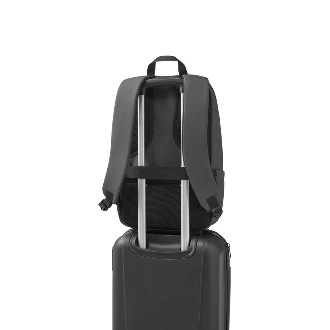 Mochila corporativa ecológica de poliéster reciclado 600D, ideal merchandising sostenible