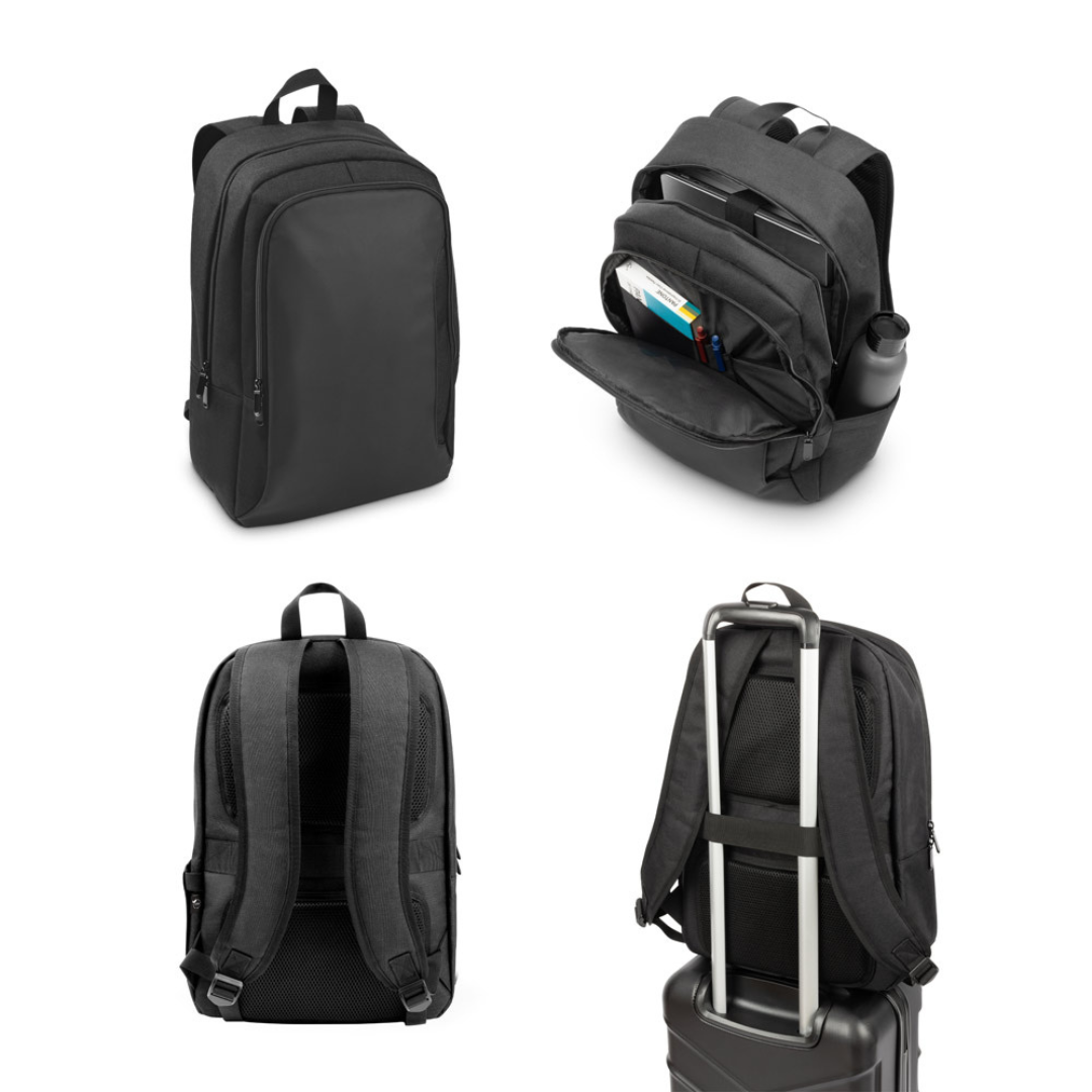 Mochila ecológica para portátil de poliéster reciclado, regalo corporativo sostenible CO2Gifts