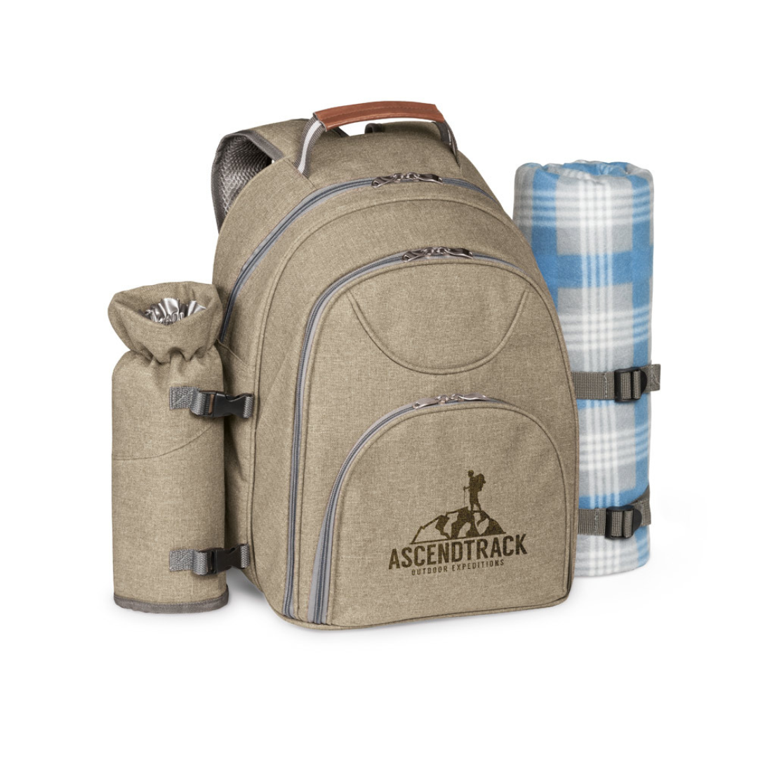 Mochila de picnic ecológica en rPET como regalo corporativo sostenible y merchandising ecológico