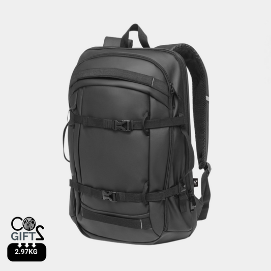 Mochila de Fin de Semana Sostenible en Poliéster Reciclado 900D con Compartimento para Portátil 17,3" para Personalizar Especial Viajes Kampala