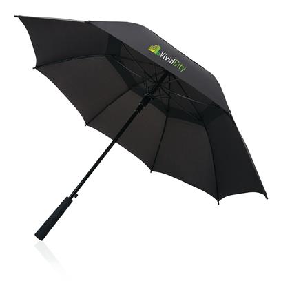 Paraguas Ecológico Automático Antitormenta de RPET para Personalizar con Trazador AWARE™ y Contribución a ONG - Swiss Peak Tornado 23"