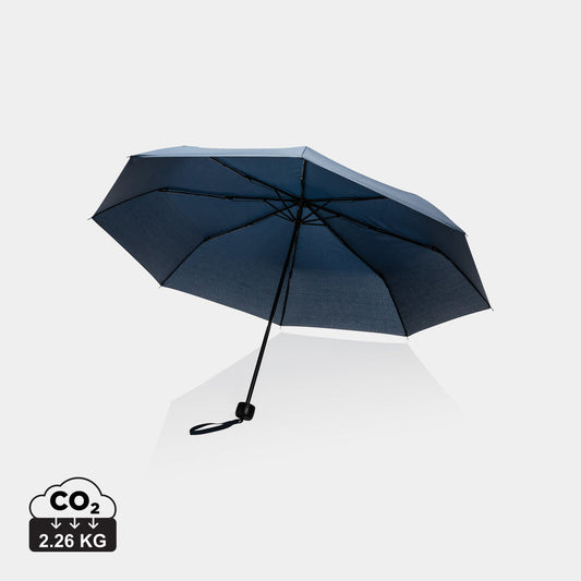 Mini Paraguas Plegable Ecológico Manual de 20.5" RPET Reciclado 190T para Publicidad Impact con Trazador AWARE ™