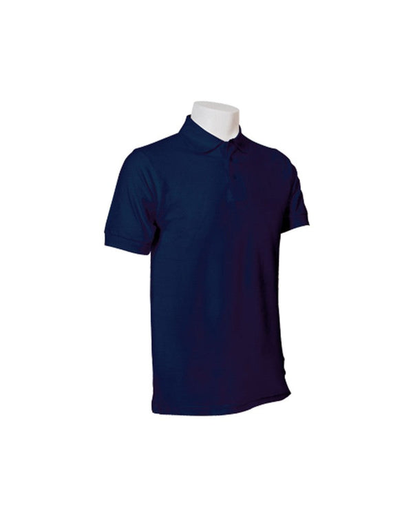 Polo básico unisex sostenible marino para personalización por bordado en ropa corporativa y laboral
