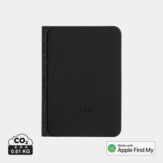 Porta Pasaporte Sostenible de Poliéster Reciclado Certificado RCS con Localizador "Find My" Especial Regalo de Empresa TravelFinder