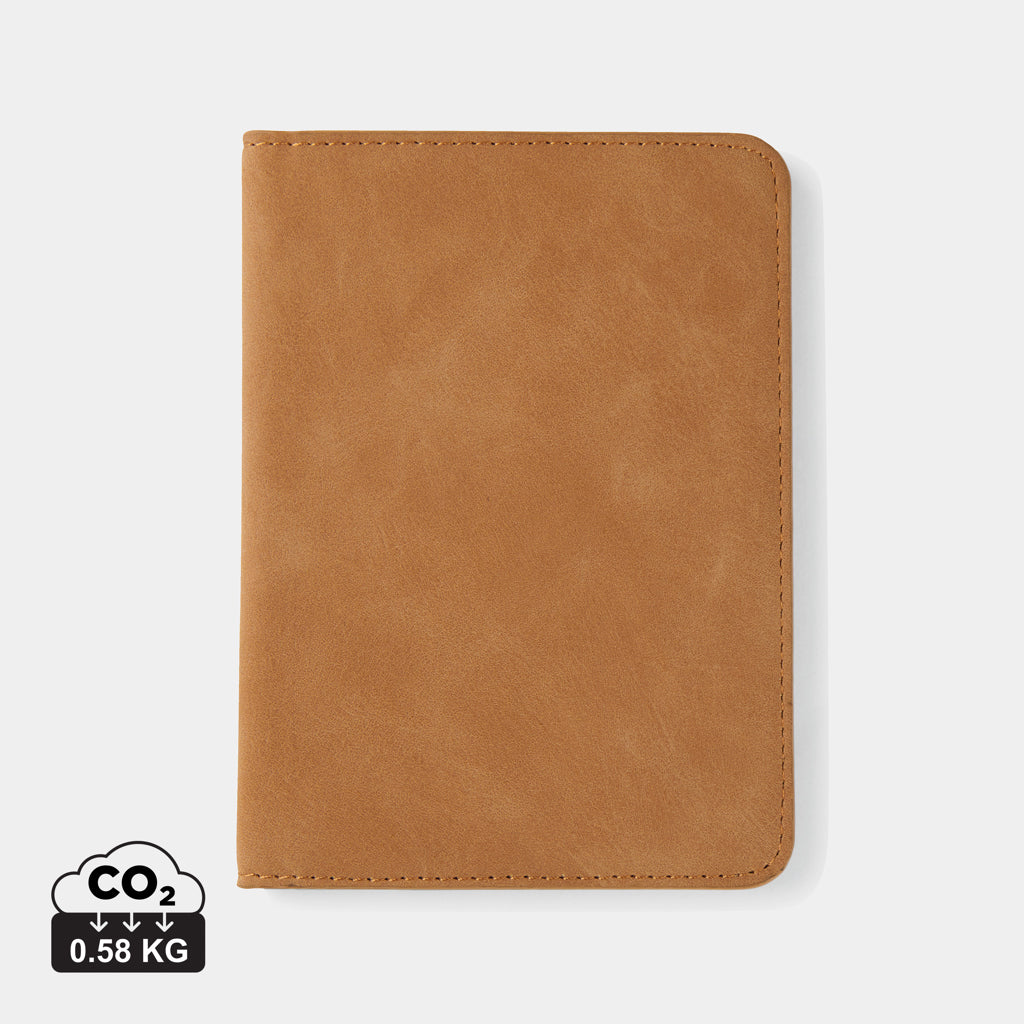 Portapasaportes sostenible para viajes y merchandising corporativo