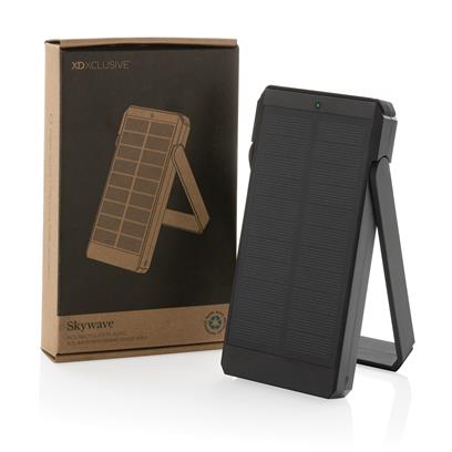 PowerBank Solar Ecológico de ABS Reciclado con Certificado RCS para Personalizar Especial Aire Libre Skywave 10000 mah