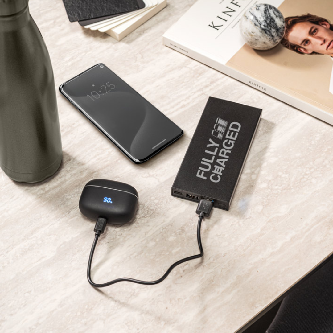 Powerbank Sostenible de Aluminio Reciclado para Personalizar Dorothy - 10.000 mAh