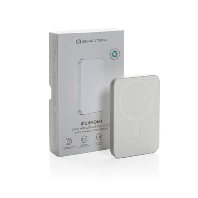 Powerbank Sostenible de Aluminio y ABS Reciclado con Certificado RCS para Personalizar Urban Vitamin Richmond 5000mah- 15W