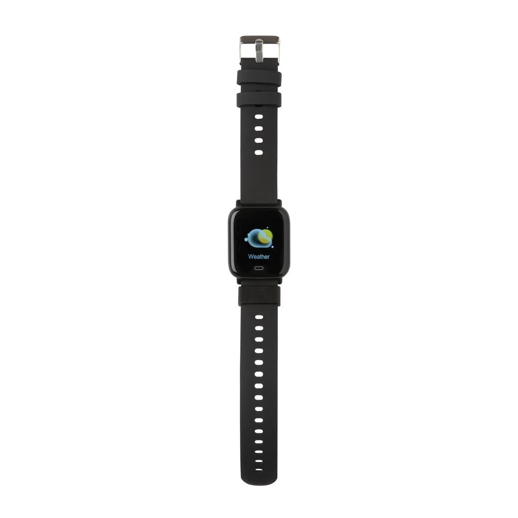 Reloj FIT Multifunción  Sostenible de TPU Reciclado con Certificado RCS para Personalizar con Pantalla Táctil Diseño Rectangular