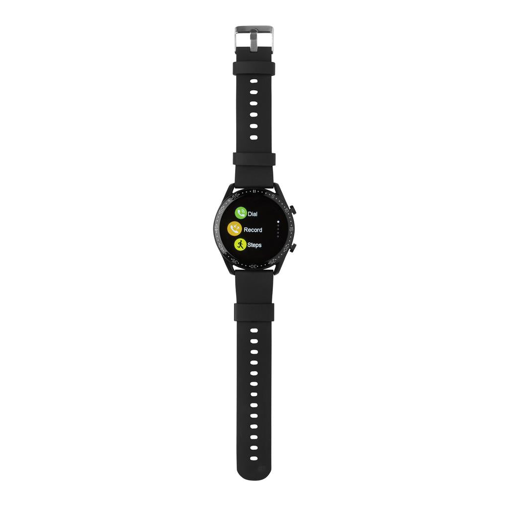 Reloj FIT Multifunción  Sostenible de TPU Reciclado con Certificado RCS para Personalizar con Pantalla Táctil Redonda