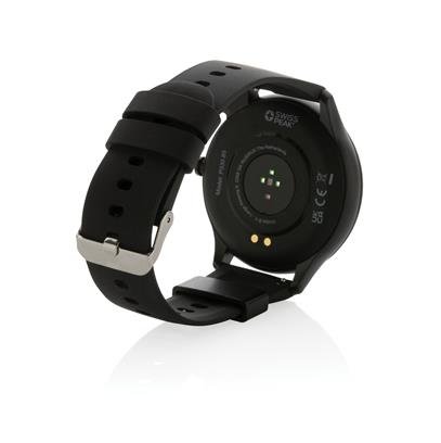 Reloj FIT Multifunción Sostenible de TPU Reciclado con Certificado RCS para Personalizar con Pantalla Táctil de Alta Resolución Circular Swiss Peak