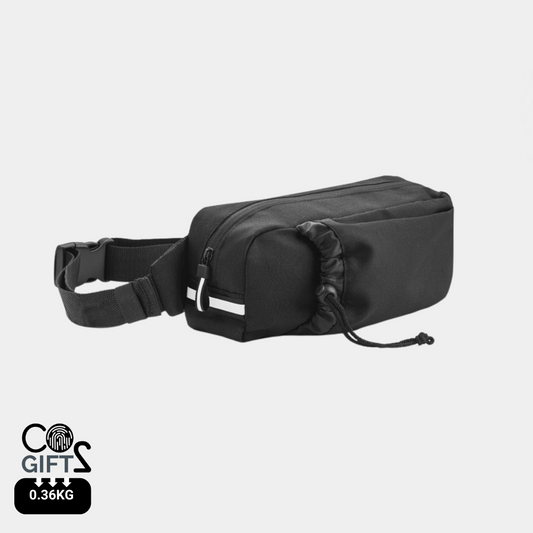 Riñonera sostenible de poliéster reciclado – vista frontal