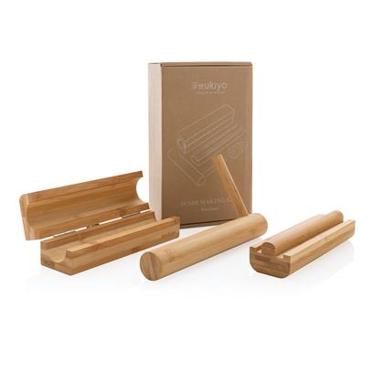 Set Para Hacer Shushi Ecológico de Bambú para Personalizar en Caja de Presentación Kraft Ukiyo