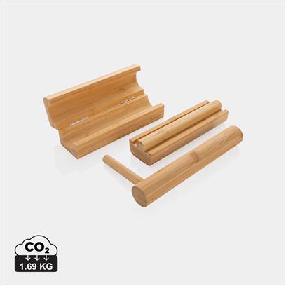 Set Para Hacer Shushi Ecológico de Bambú para Personalizar en Caja de Presentación Kraft Ukiyo