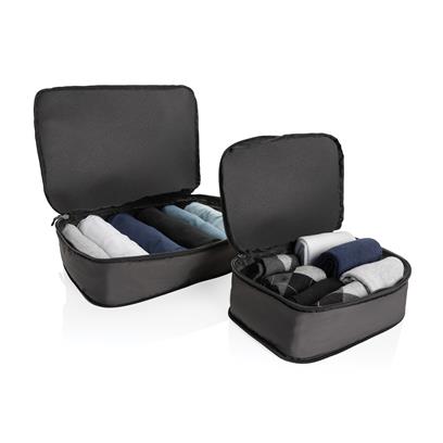 Set de 2 Cubos de Comprensión de Viaje Ecológicos de rPET Reciclado con Trazador AWARE ™  para Personalizar Especial Viajes Peak Ridge Swiss Peak