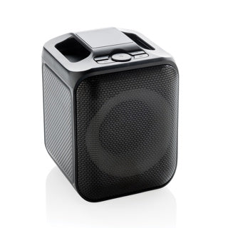 Set de Karaoke Sostenible de ABS Reciclado con Certificado RCS para Personalizar con Dos Micrófonos y Altavoz 5W SingVibe